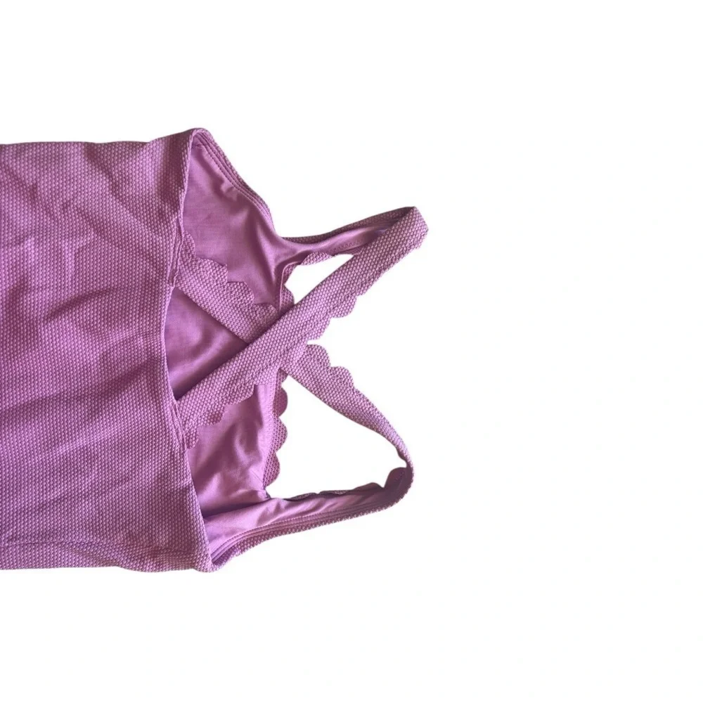 NWT Old Navy Girls Pink Textured Swimsuit Size Large (10-12)